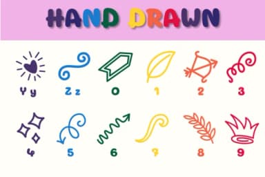 Hand Drawn by Chonada — Dingbats Font — thumbnail 4