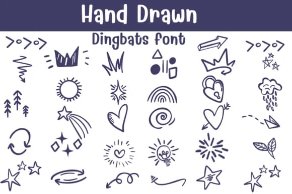 Hand Drawn by Sontaya — Dingbats Font