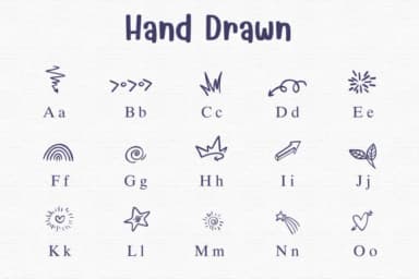 Hand Drawn by Sontaya — Dingbats Font — thumbnail 2