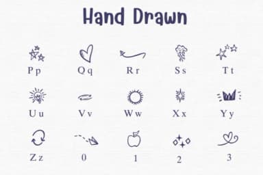 Hand Drawn by Sontaya — Dingbats Font — thumbnail 3