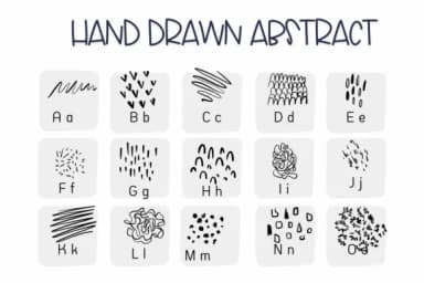 Hand Drawn Abstract by Sirinart — Dingbats Font — thumbnail 2