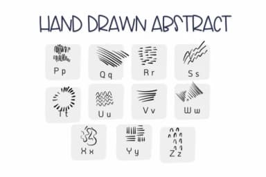 Hand Drawn Abstract by Sirinart — Dingbats Font — thumbnail 3