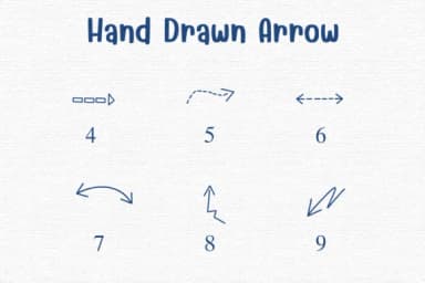 Hand Drawn Arrow by Sontaya — Dingbats Font — thumbnail 4
