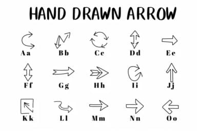 Hand Drawn Arrow by CHANOK — Dingbats Font — thumbnail 2