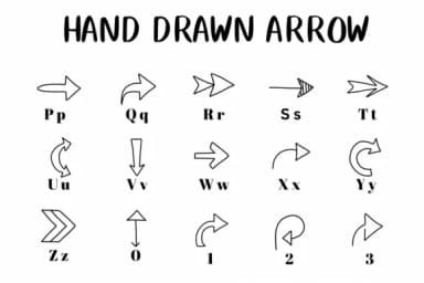 Hand Drawn Arrow by CHANOK — Dingbats Font — thumbnail 3