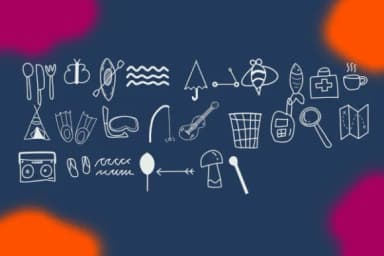 Hand Drawn Camping by ShinCraftShop — Dingbats Font — thumbnail 2