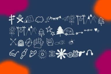Hand Drawn Camping by ShinCraftShop — Dingbats Font — thumbnail 3