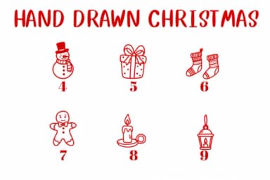 Hand Drawn Christmas by CHANOK — Dingbats Font — thumbnail 4