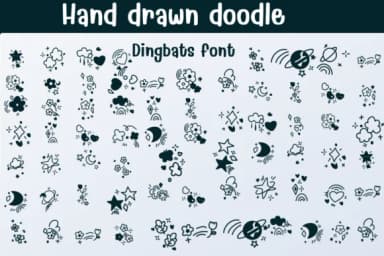 Hand Drawn Doodle by Sontaya — Dingbats Font — thumbnail 1