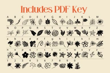 Hand Drawn Floral by f33ls design — Dingbats Font — thumbnail 3