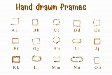 Hand Drawn Frames by Sontaya — Dingbats Font — thumbnail 2