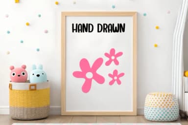 Hand Drawn Happy Doodle by PraewDesigns — Dingbats Font — thumbnail 5