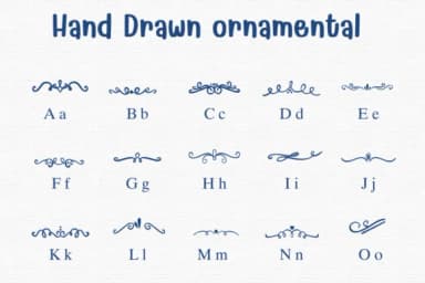 Hand Drawn Ornamental by Sontaya — Dingbats Font — thumbnail 2