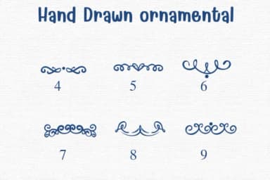 Hand Drawn Ornamental by Sontaya — Dingbats Font — thumbnail 4