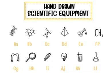 Hand Drawn Scientific Equipment by PraewDesigns — Dingbats Font — thumbnail 2