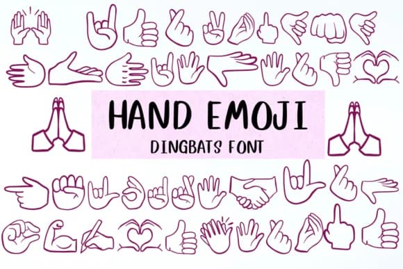 Hand Emoji by Nongyao — Dingbats Font