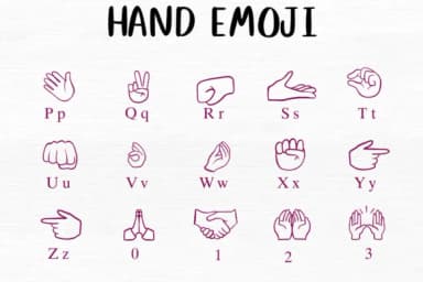 Hand Emoji by Nongyao — Dingbats Font — thumbnail 3