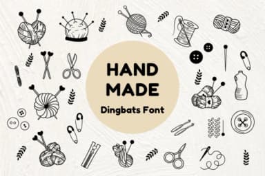 Hand Made by Nun Sukhwan — Dingbats Font — thumbnail 1