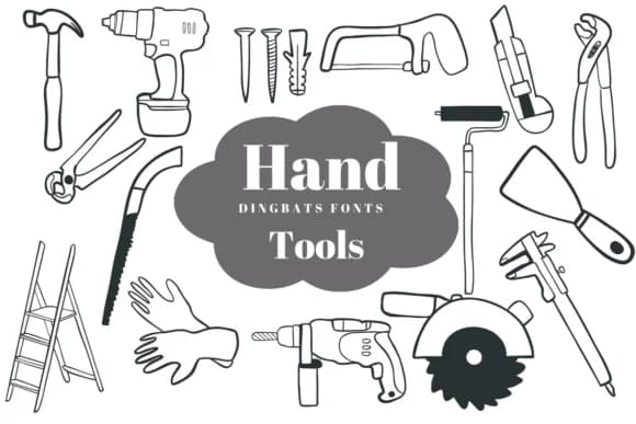 Hand Tools by Suphitchaya — Dingbats Font