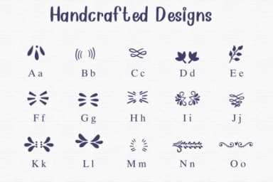 Handcrafted Designs by Sontaya — Dingbats Font — thumbnail 2
