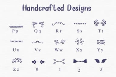 Handcrafted Designs by Sontaya — Dingbats Font — thumbnail 3