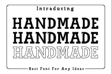 Handmade by BlackCraft — Slab Serif Font — thumbnail 1