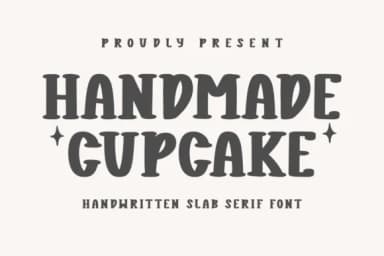 Handmade Cupcake by CraftedType Studio — Slab Serif Font — thumbnail 1