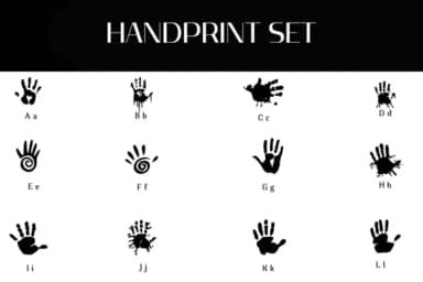 Handprint Set by Heartcraft Atelier — Dingbats Font — thumbnail 2