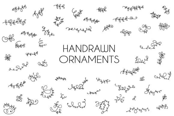 Handrawn Ornaments by goodigital — Dingbats Font