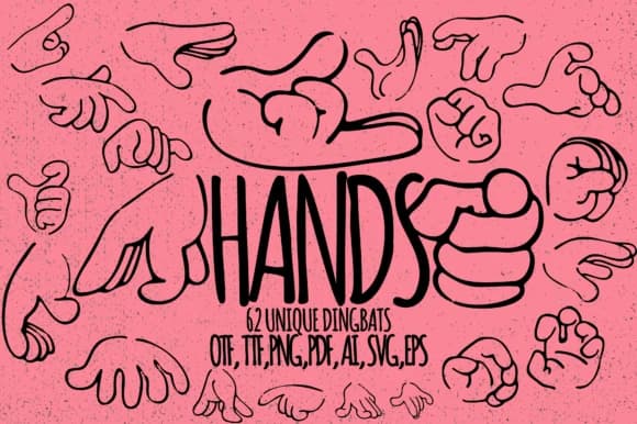 Hands 1.0 by Minimalistartstudio — Dingbats Font