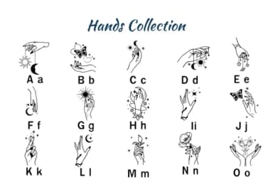 Hands Collection by Nun Sukhwan — Dingbats Font — thumbnail 2