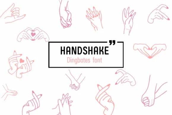 Handshake by Chada Art — Dingbats Font