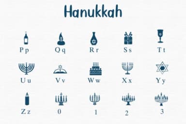 Hanukkah by Nongyao — Dingbats Font — thumbnail 3