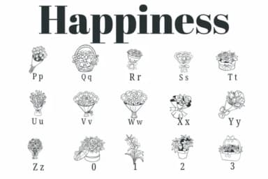 Happiness by Suphitchaya — Dingbats Font — thumbnail 3