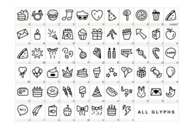 Happy Anniversary by YandiDesigns — Dingbats Font — thumbnail 2