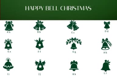 Happy Bell Christmas by Heartcraft Atelier — Dingbats Font — thumbnail 2