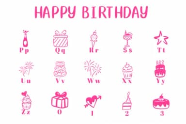 Happy Birthday by CHANOK — Dingbats Font — thumbnail 3
