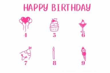 Happy Birthday by CHANOK — Dingbats Font — thumbnail 4