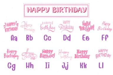 Happy Birthday by PraewDesigns — Dingbats Font — thumbnail 2