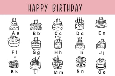 Happy Birthday by Nun Sukhwan — Dingbats Font — thumbnail 2