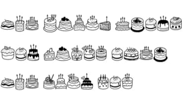 Happy Birthday by Nun Sukhwan — Dingbats Font — thumbnail 8