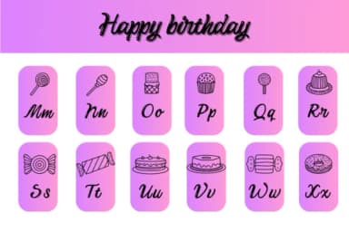 Happy Birthday by Chonada — Dingbats Font — thumbnail 3