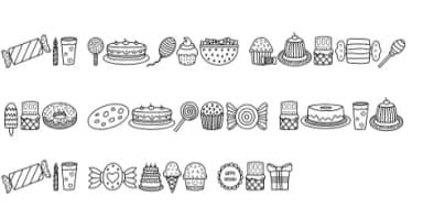 Happy Birthday by Chonada — Dingbats Font — thumbnail 8