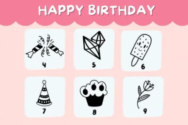 Happy Birthday by Natchuta — Dingbats Font — thumbnail 4