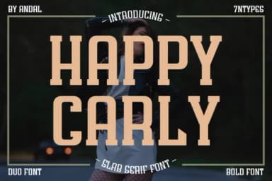 Happy Carly by Andal (7NTypes) — Slab Serif Font — thumbnail 1