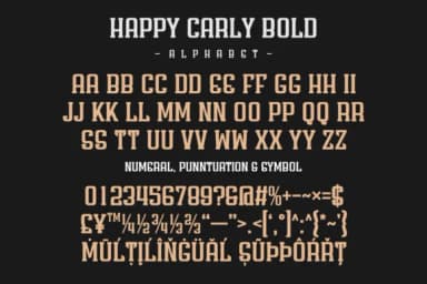 Happy Carly by Andal (7NTypes) — Slab Serif Font — thumbnail 5