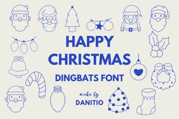 Happy Christmas by danita.kukkai — Dingbats Font