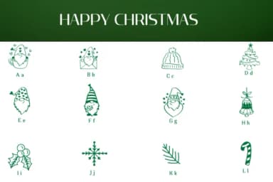 Happy Christmas by Heartcraft Atelier — Dingbats Font — thumbnail 2