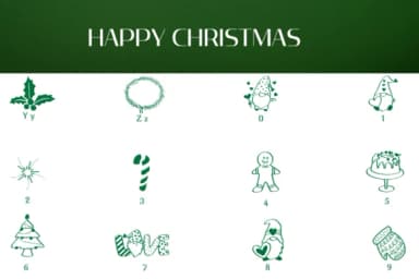 Happy Christmas by Heartcraft Atelier — Dingbats Font — thumbnail 4