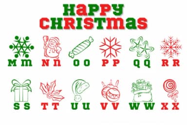 Happy Christmas by Chonada — Dingbats Font — thumbnail 3